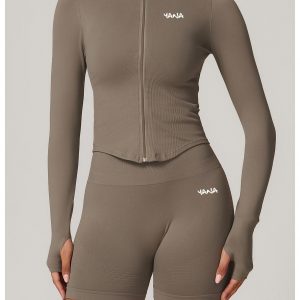 Seamless full zip jacket
