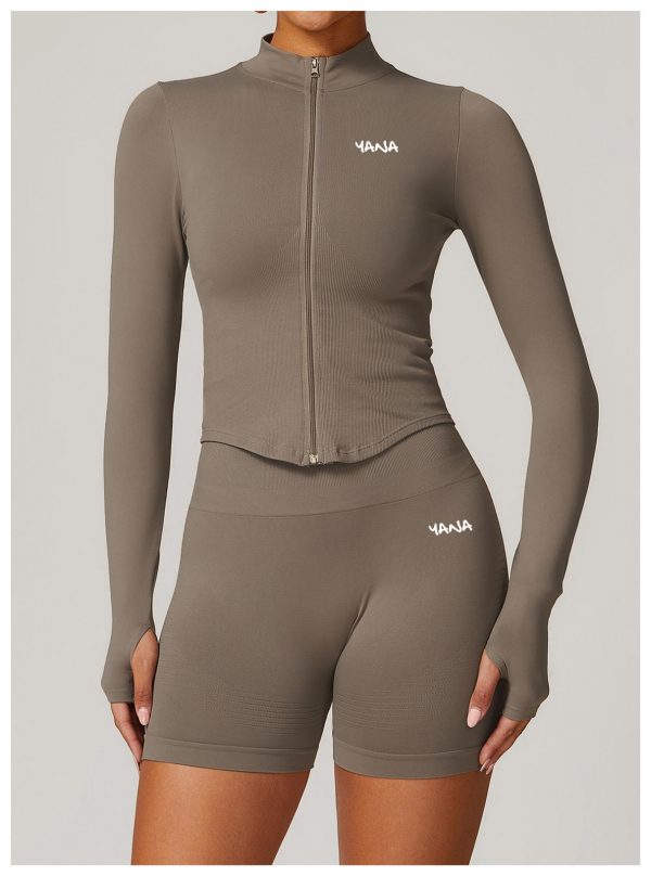 Seamless full zip jacket