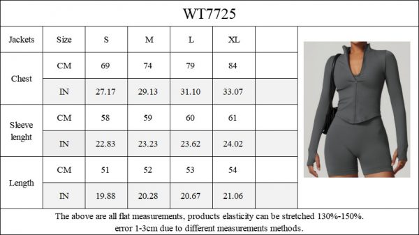 Seamless full zip jacket blue - Image 3