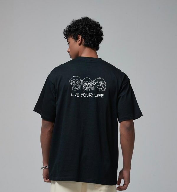 Men's regular black shirt - Image 2