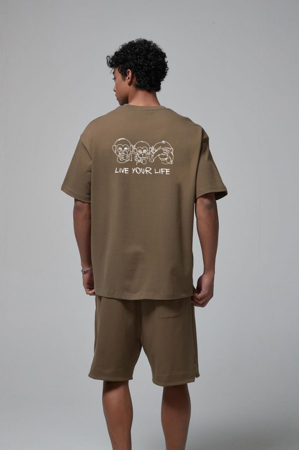 Men's regular brown shirt - Image 2